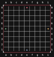 Initial board size 9 with 4 players
